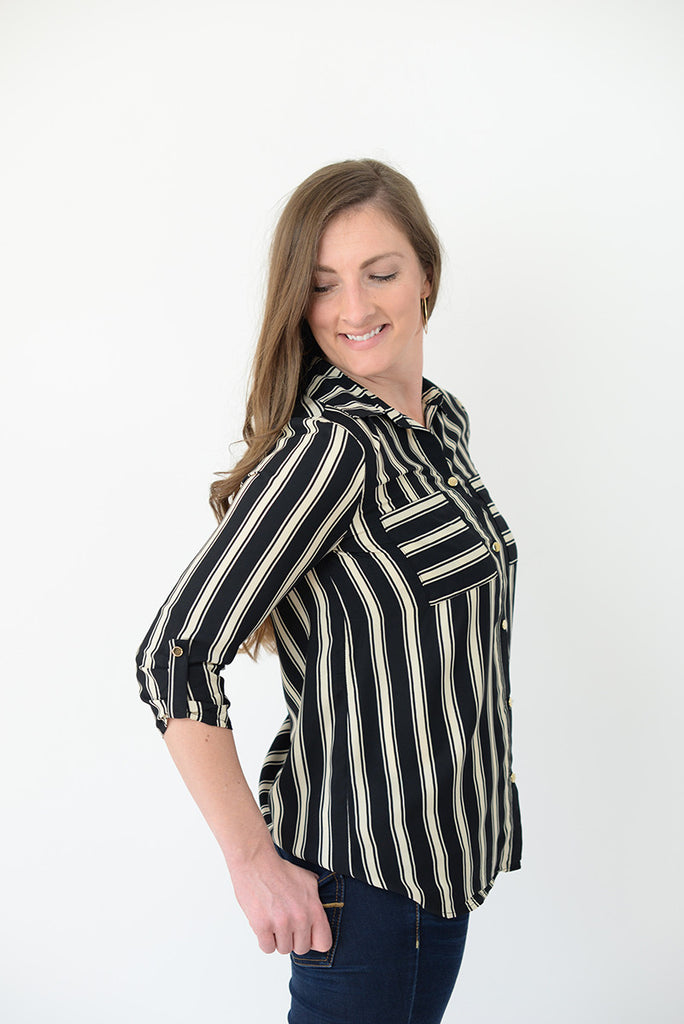 Gold 'n Pockets Blouse