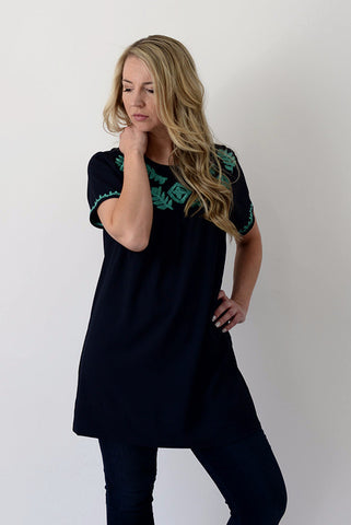 Bella Bell Sleeve - Navy