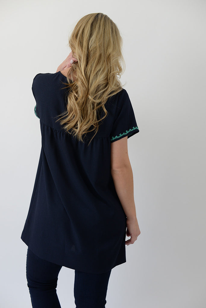 Funshine Blouse - Navy