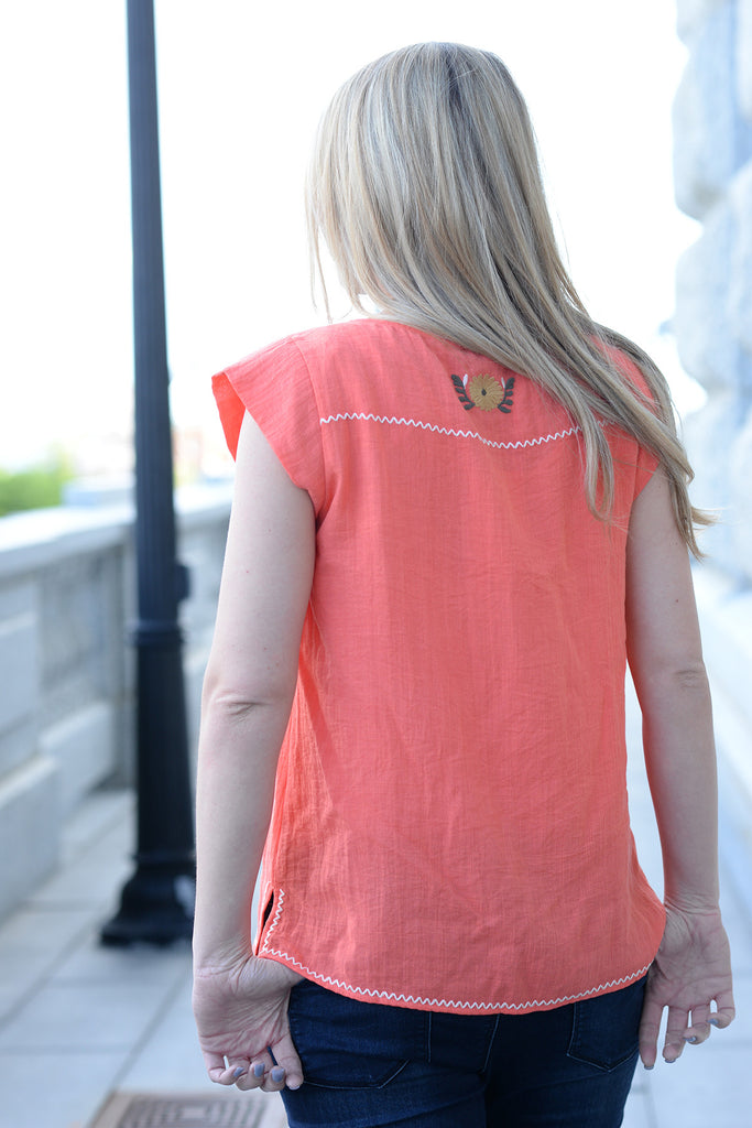 Fiesta Blouse - Poppy