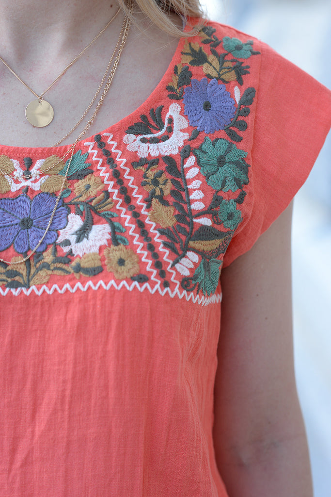 Fiesta Blouse - Poppy