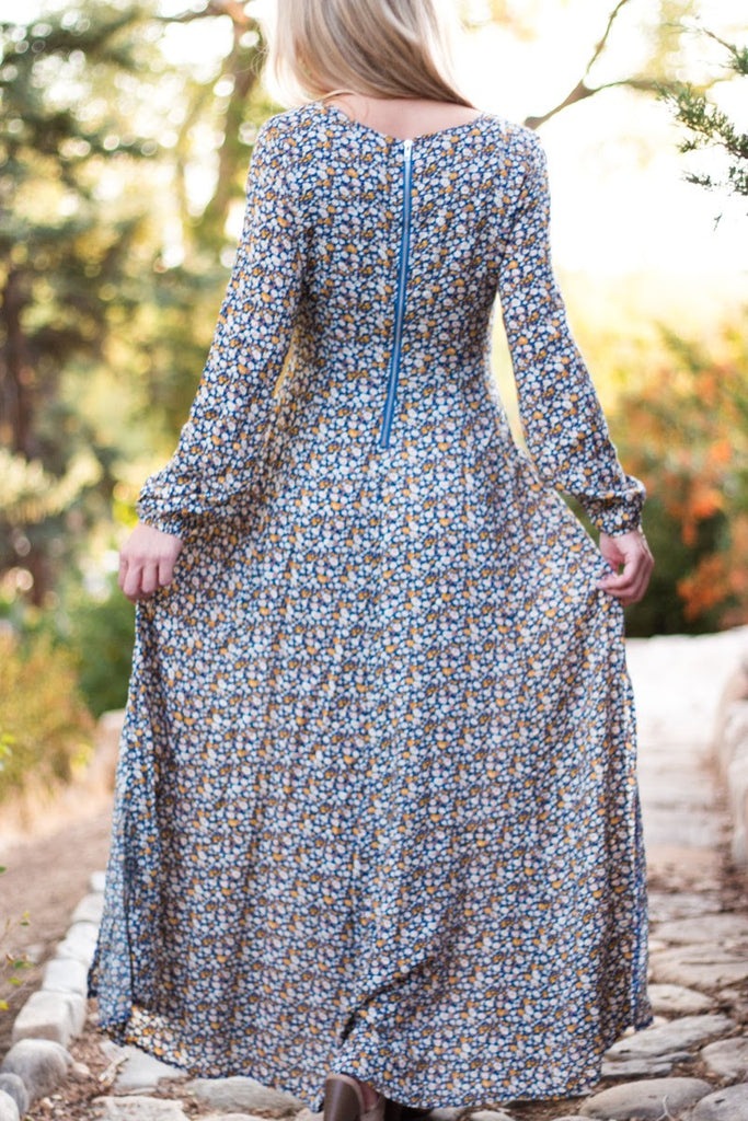 The Megan Maxi - Blue
