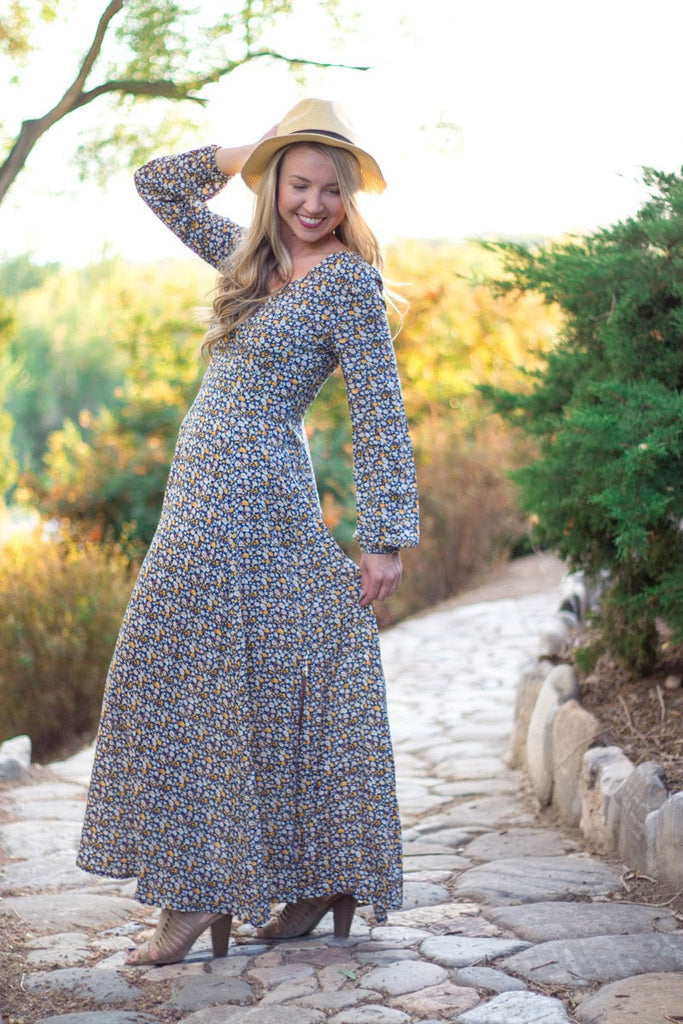 The Megan Maxi - Blue