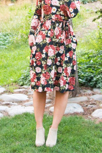 The Swooner Midi - Black