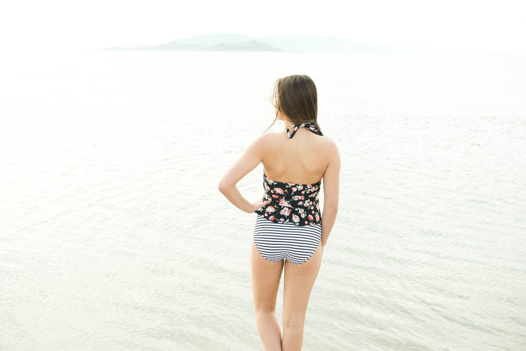 Rosie Halter Peplum Top