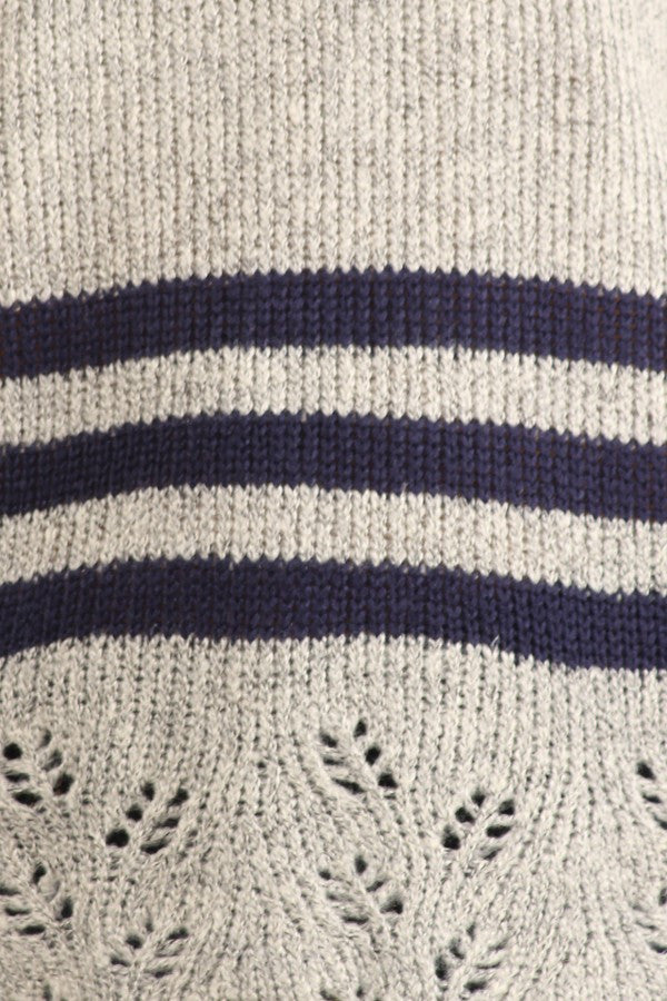 Nautical Eyelet Sweater