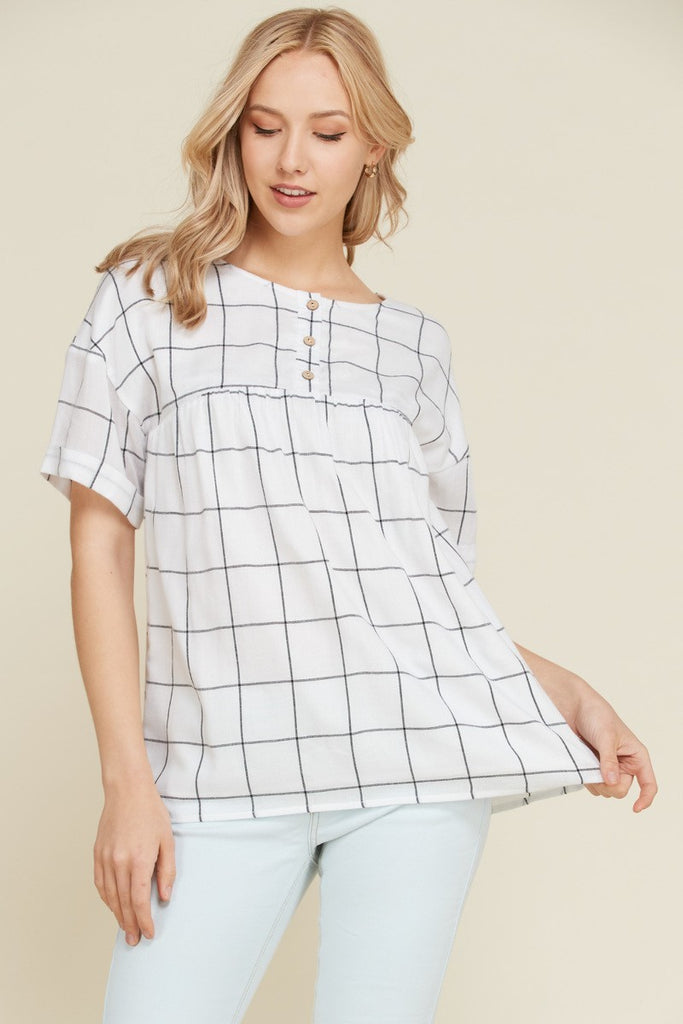 The Stephanie Blouse - White