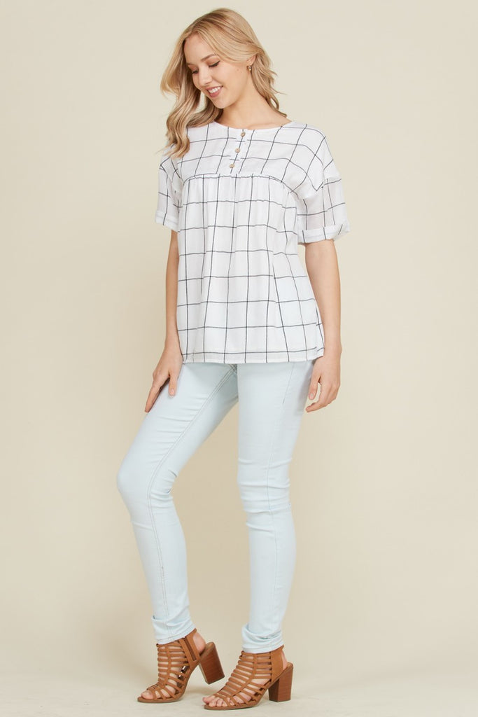 The Stephanie Blouse - White