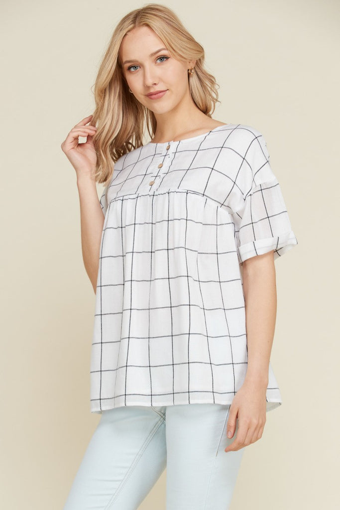 The Stephanie Blouse - White