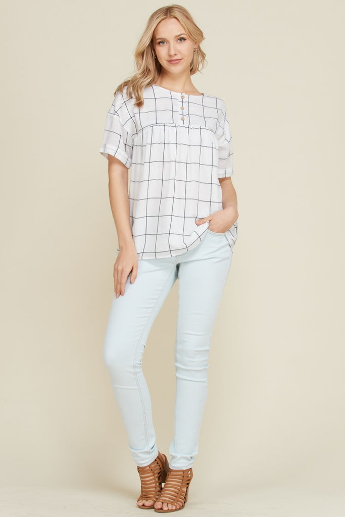The Stephanie Blouse - White