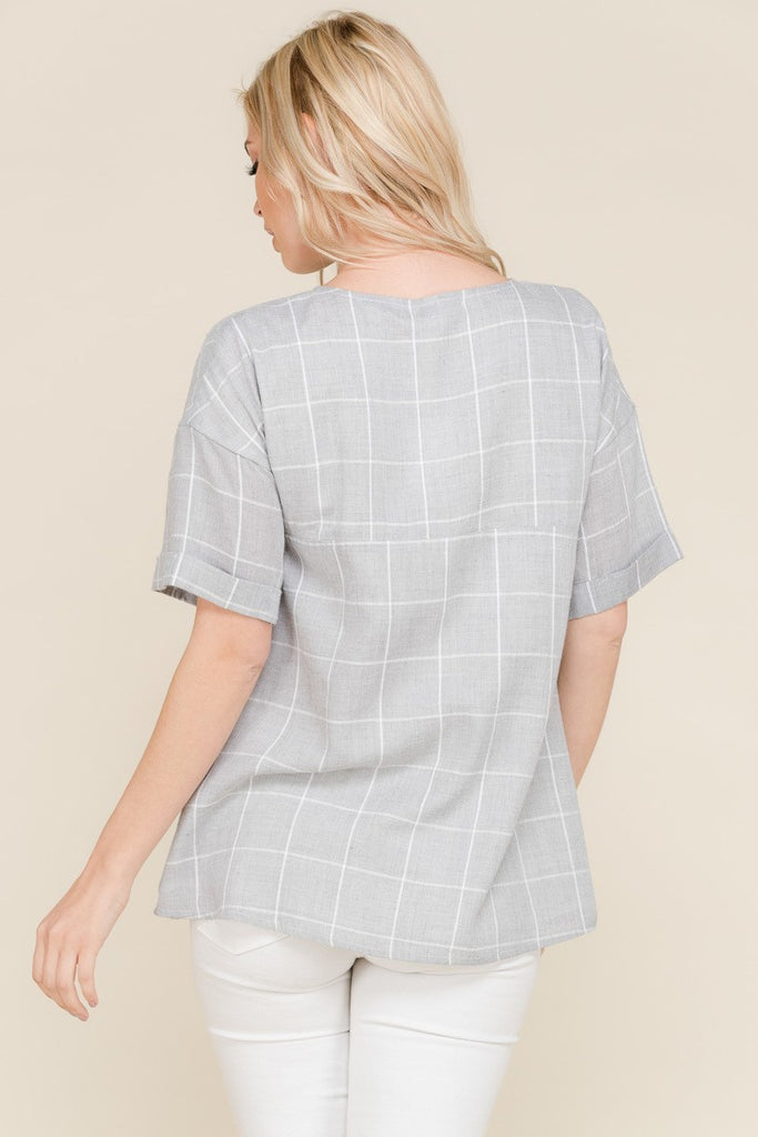 The Stephanie Blouse - Grey
