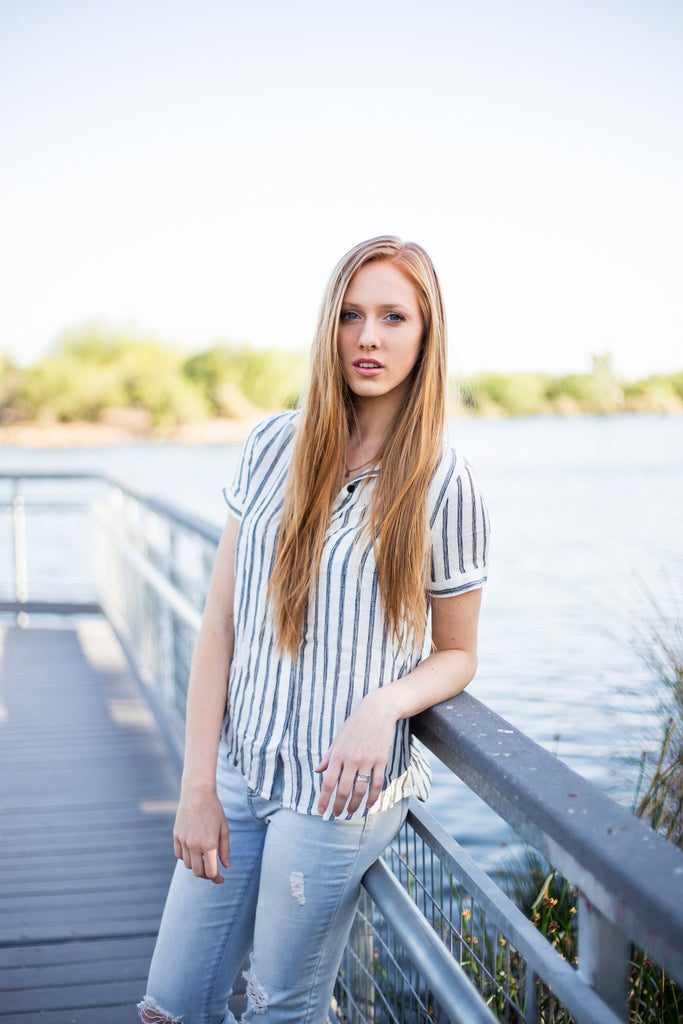 Gatsby Blouse - Ivory