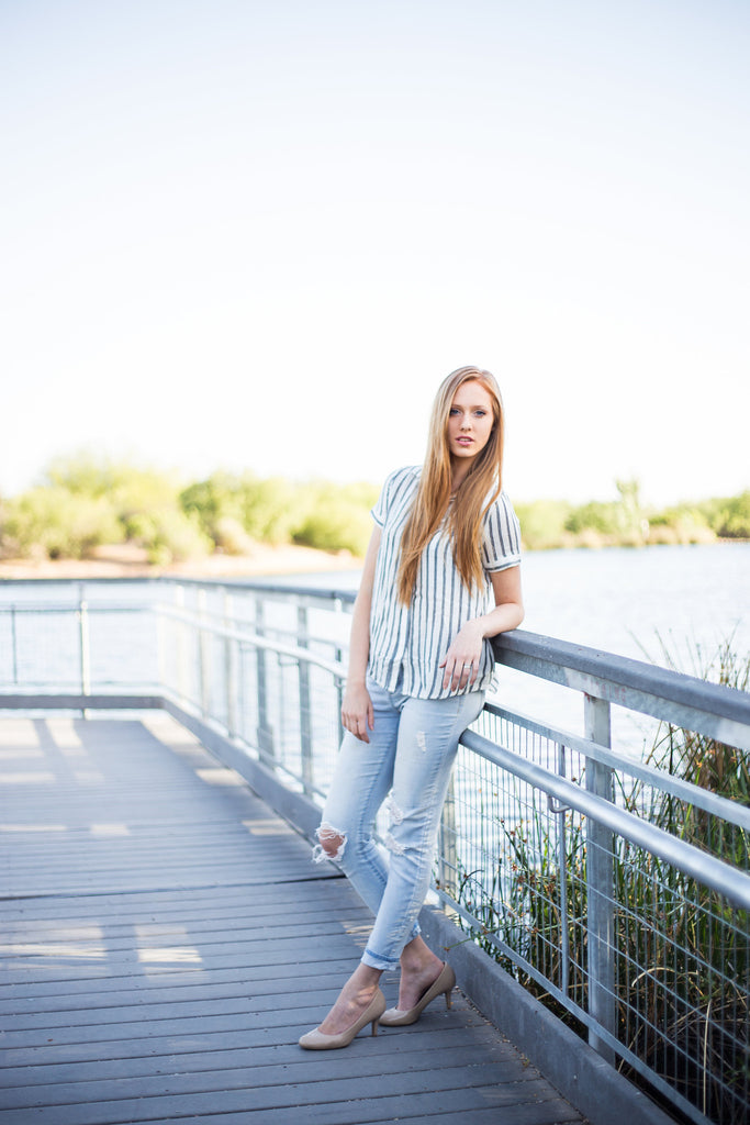 Gatsby Blouse - Ivory