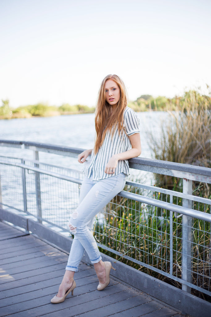 Gatsby Blouse - Ivory