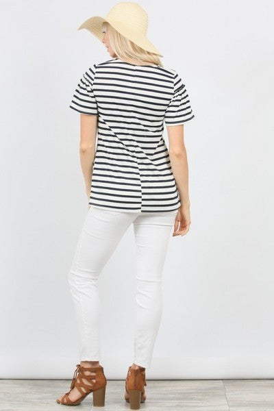 Bella Bell Sleeve - Navy