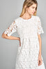 Afghan Lace Dress - Ivory