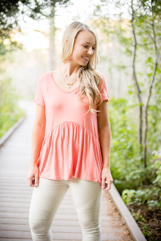 Obsession Peplum - Coral