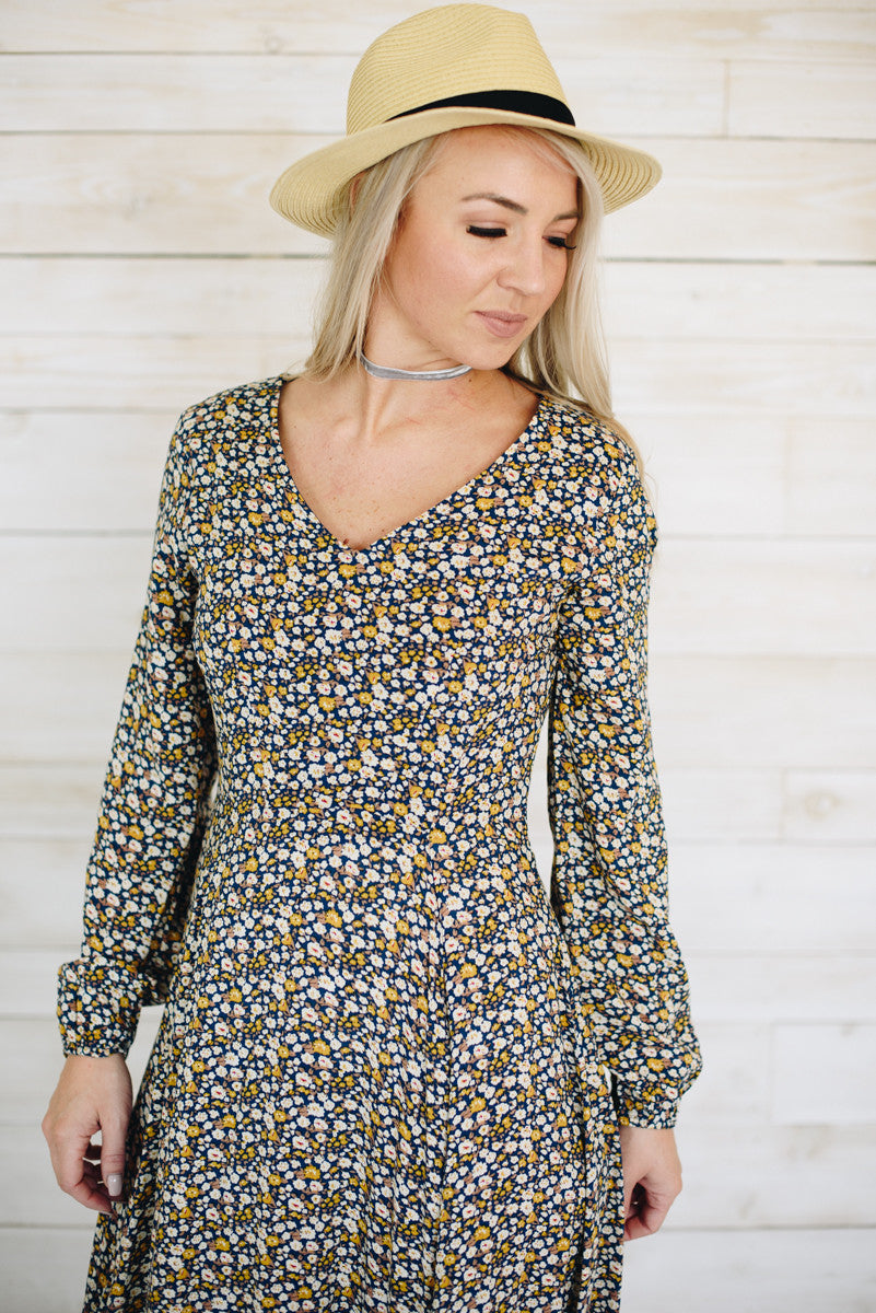 The Megan Maxi - Blue – Golden Lemon Boutique