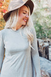 T-shirt Dress - Heather Grey