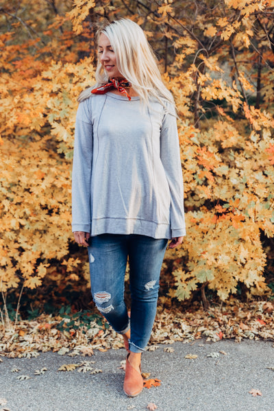 The Jersey Top - Heather Grey