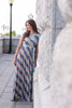 Mixed Print Wrap Maxi