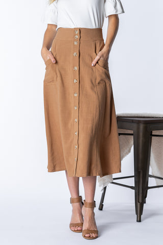 Olive Juice Button-up Maxi