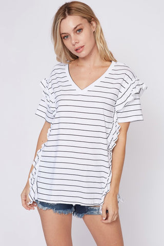 Stripe T-shirt Dress - Hunter Green