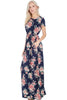 Soirée Floral Maxi - Navy