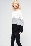 Cloudy Colorblock Sweater